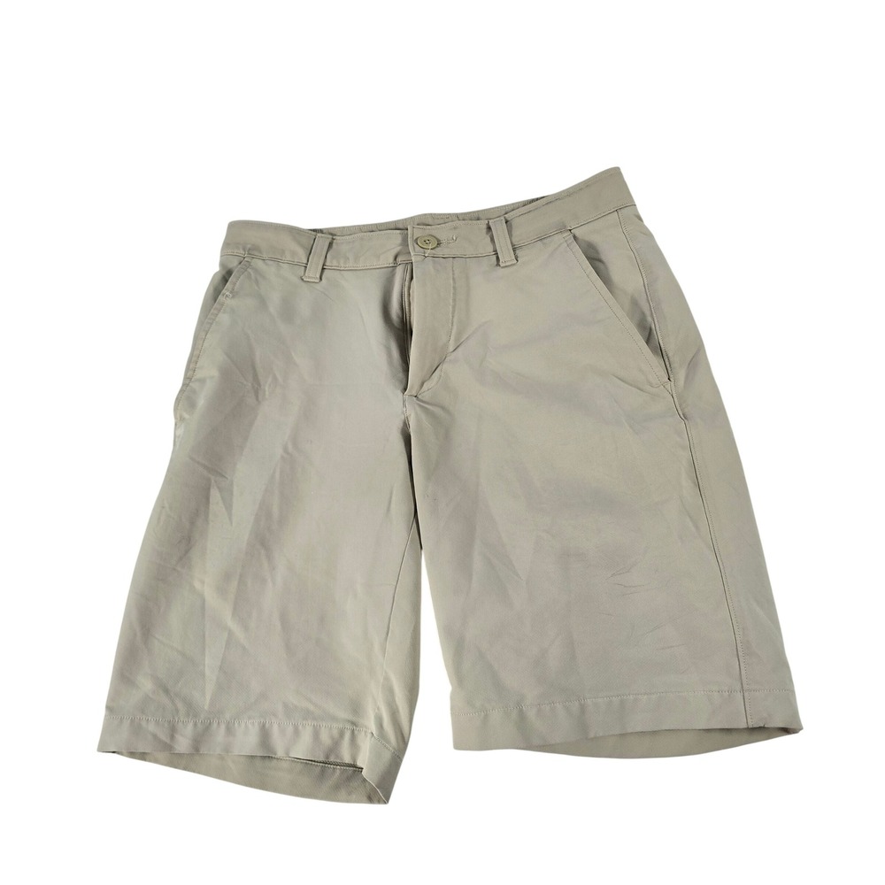 Under Armour Mens Link Golf Shorts Khaki Tan Performance Stretch 1350071 Size 30